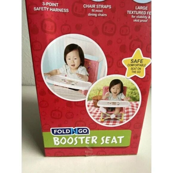 Cocomelon Fold N Go Booster Seat with Tray Feeding Chair for Babies BPA Free NEW - Picture 9 of 14